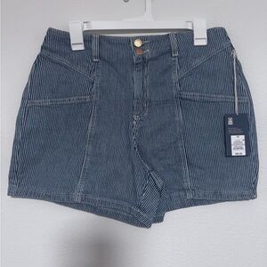 Universal Thread Navy Striped Jean Shorts Brand New W Tags